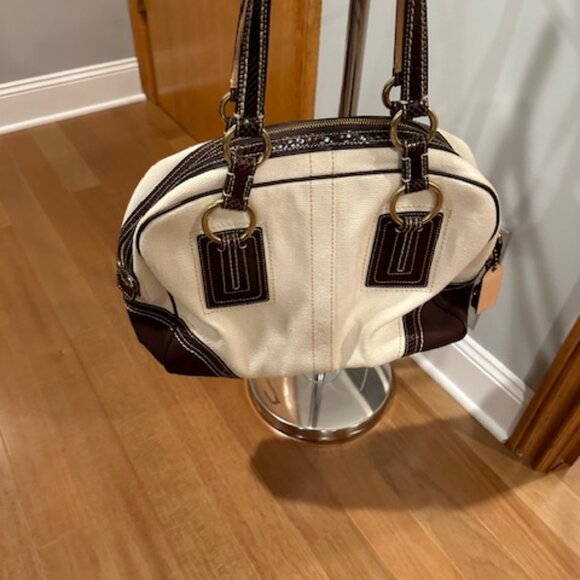 Coach Legacy Boho Leather & Canvas Tote - Picture 3 of 9